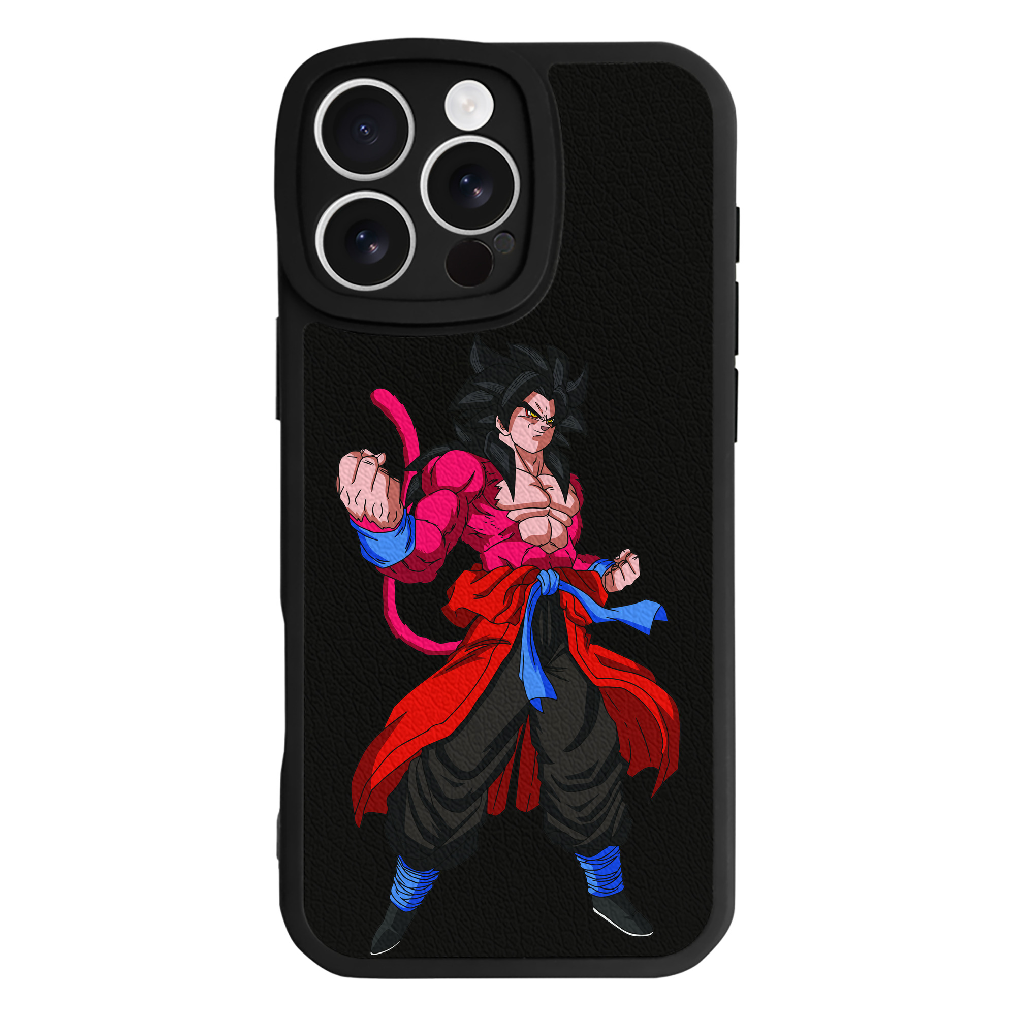 （画像用） ドラゴンボール 孫悟空（そん ごくう）Son Goku カカロット DRAGON BALL Kakarotto 【iPhone 16シリーズ対応】シリコンスマホケース（レザー調） 材質：シリコン